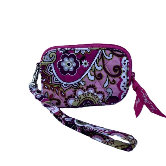 Vera Bradley Wristlet Very Berry Paisley - Picture 2 of 6